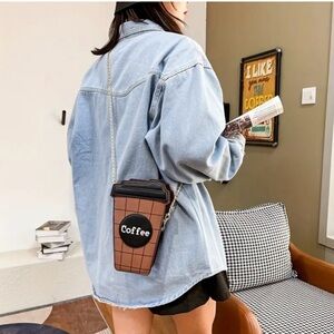 Kawaii Niche Coffee Cup Shaped Bag